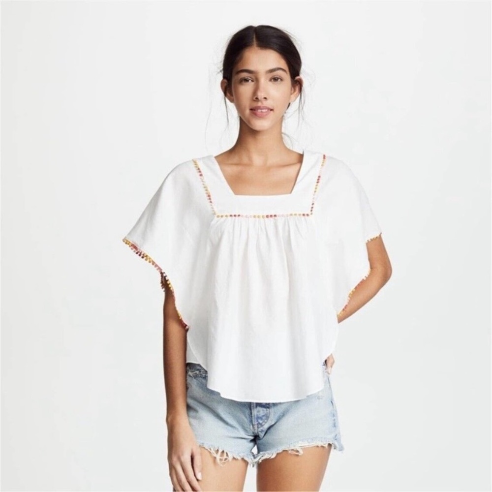 NWOT Madewell Pom Pom Butterfly Top Size M (#52)